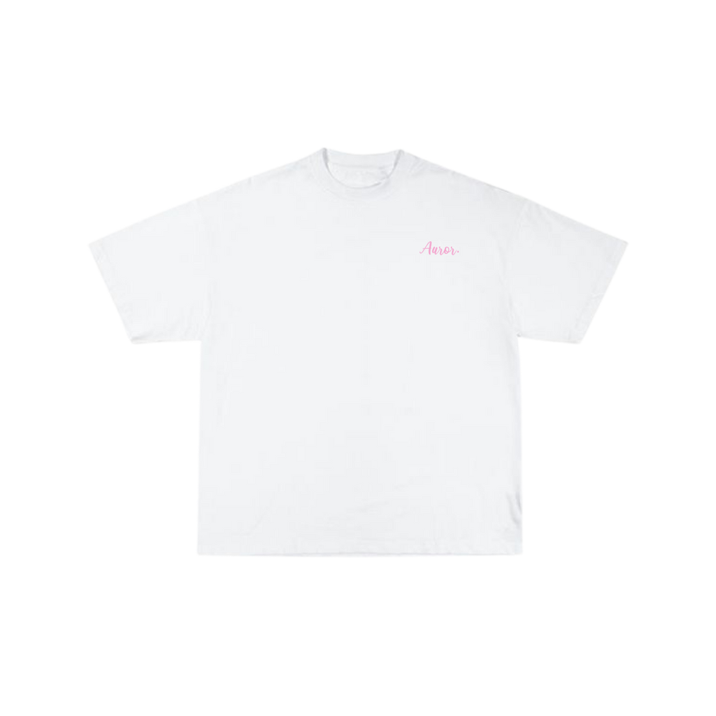 Camiseta Oversize "Bloom Again" - Blanco