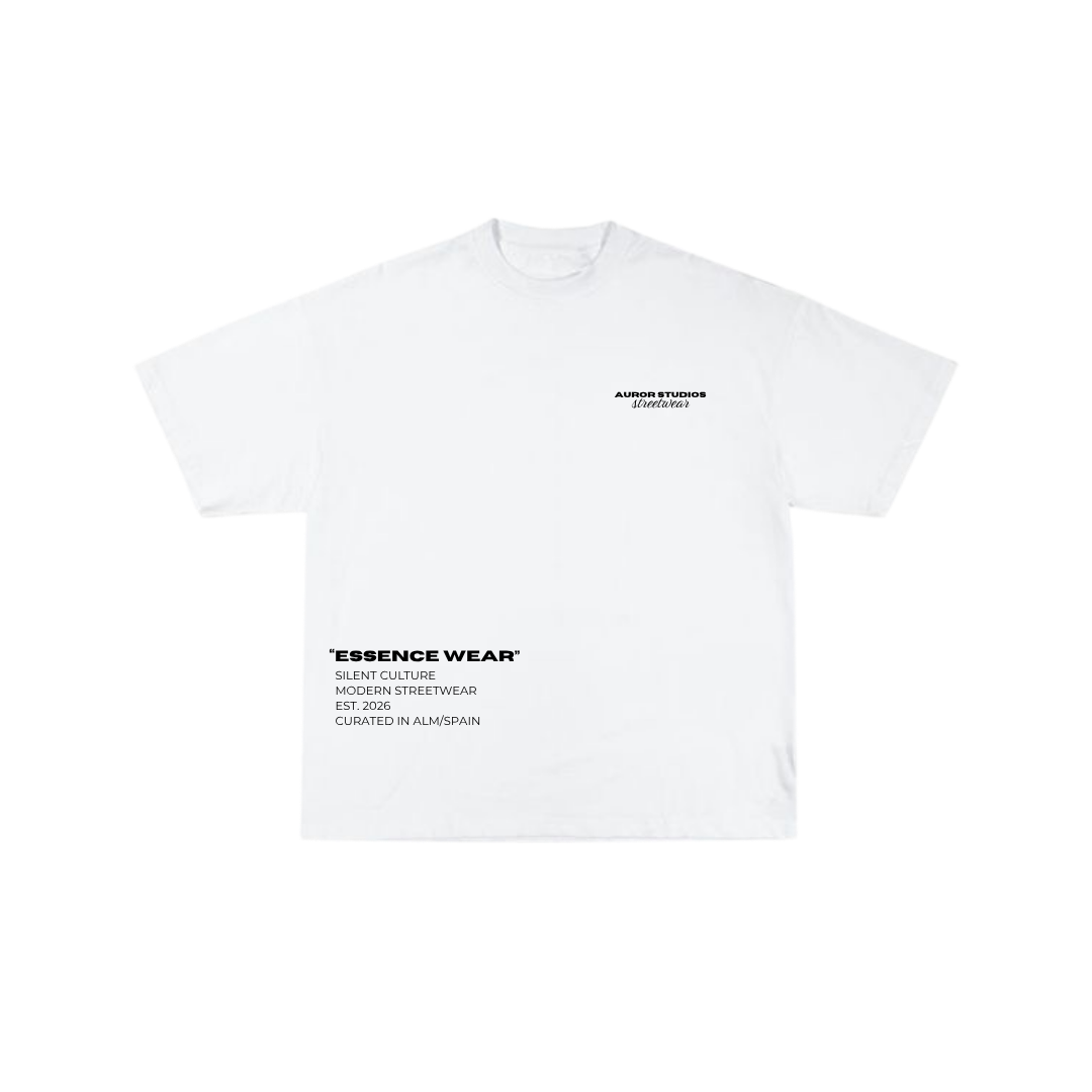 Camiseta Oversize "Essence Wear" - Negro