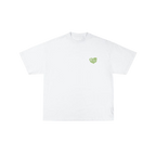 Camiseta Oversize "Heartwave" – Blanco
