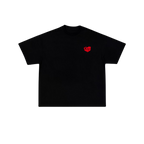 Camiseta Oversize "Heartwave" – Blanco