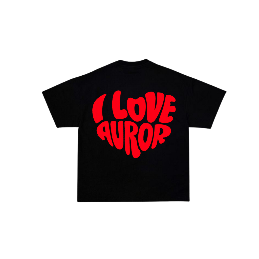 Camiseta Oversize "Heartwave" – Blanco
