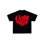 Camiseta Oversize "Heartwave" – Blanco
