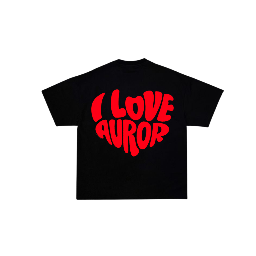 Camiseta Oversize "Heartwave" – Blanco