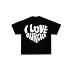 Camiseta Oversize "Heartwave" – Blanco