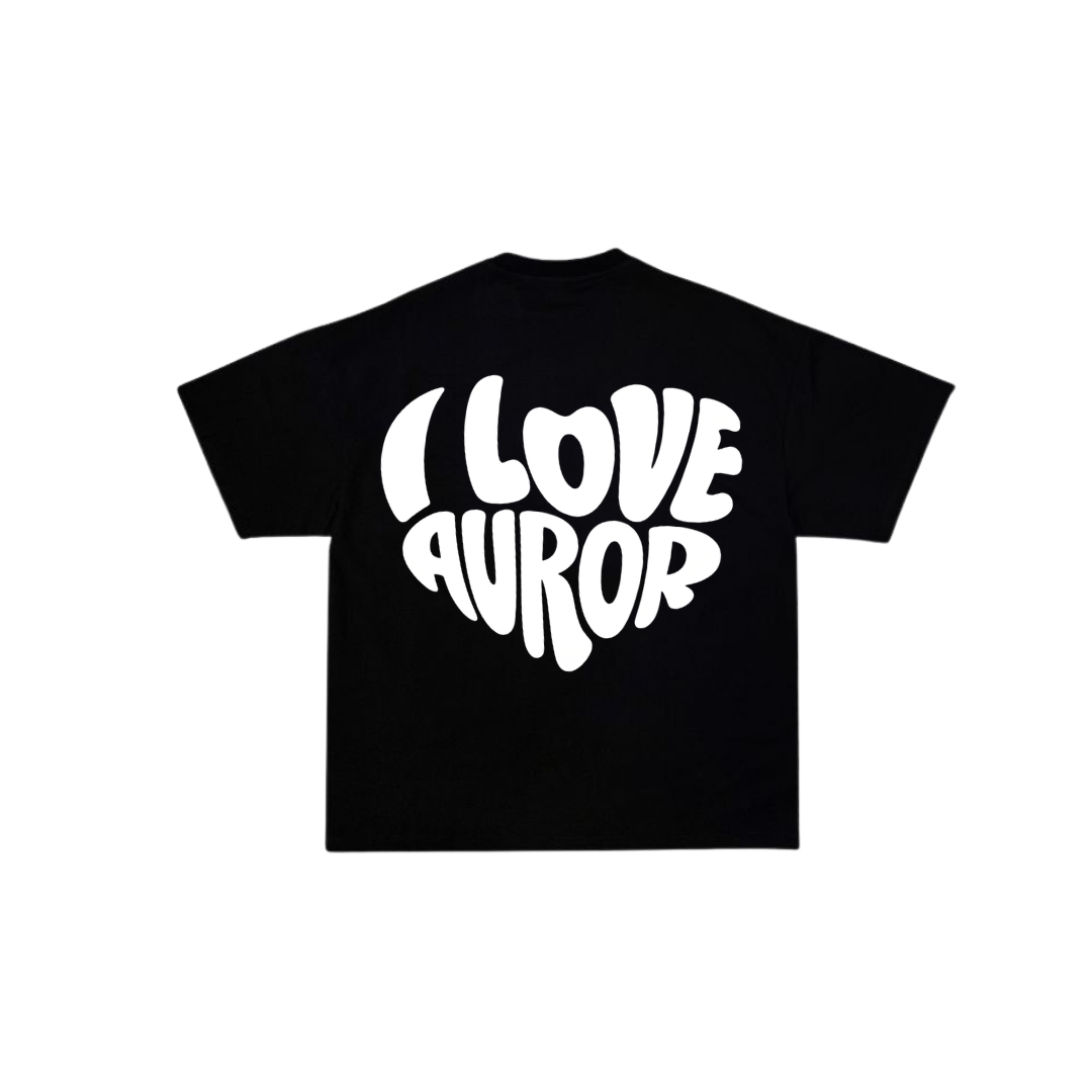 Camiseta Oversize "Heartwave" – Blanco