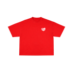 Camiseta Oversize "Heartwave" – Blanco