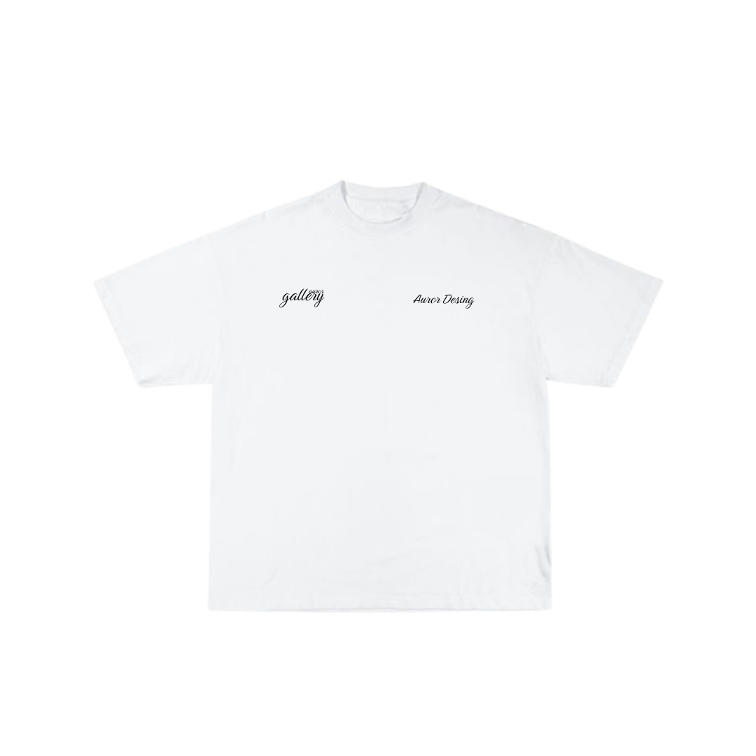 Camiseta Oversize "Auror Artefact" Blanco