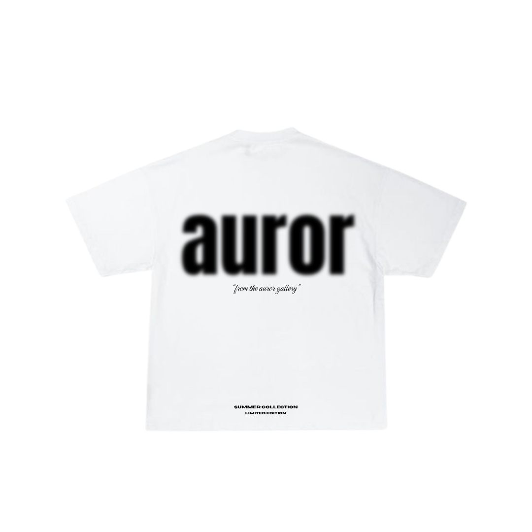Camiseta Oversize "Auror Artefact" Blanco