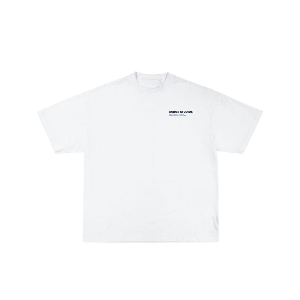 Camiseta Oversize "Auror Gallery" – Blanco
