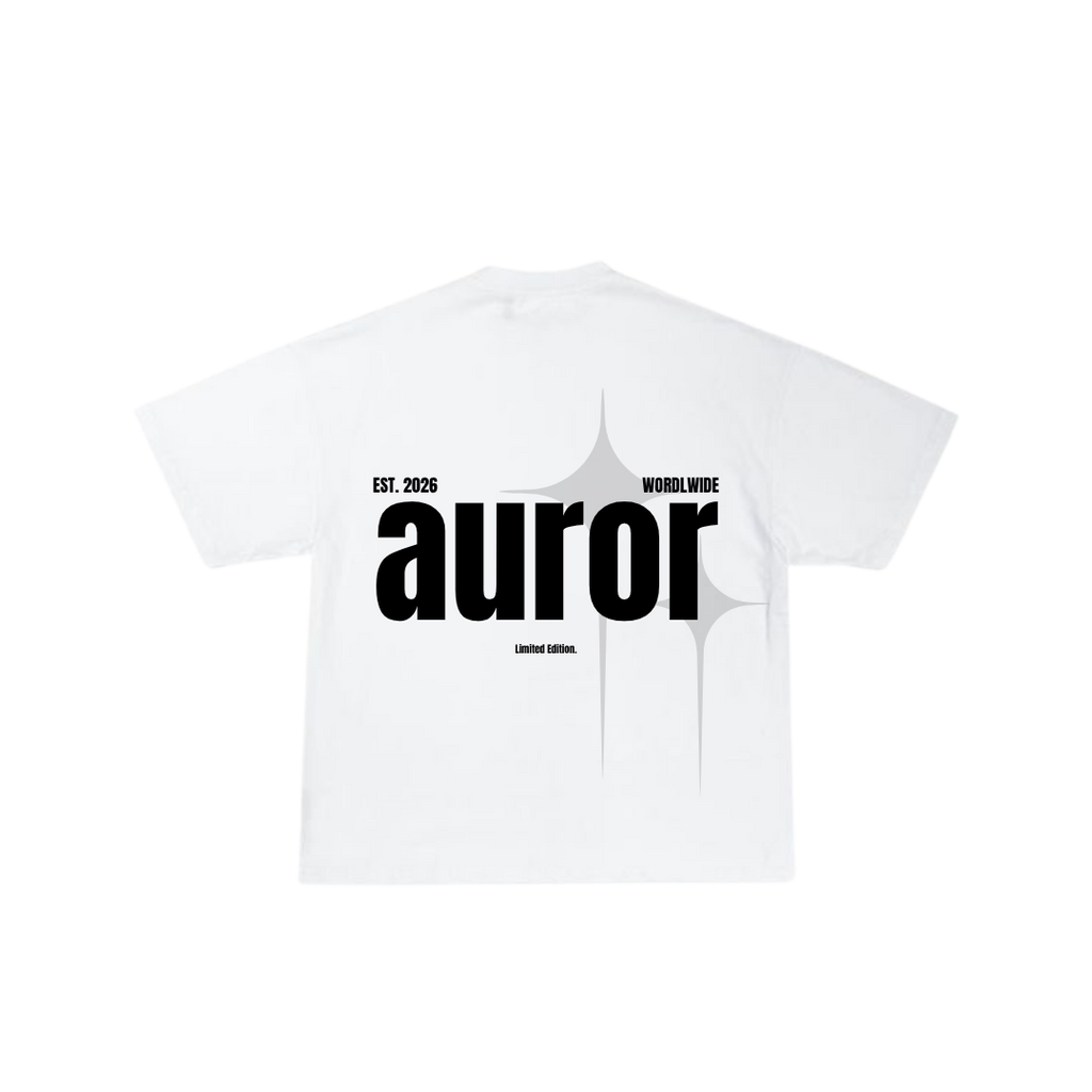 Camiseta Oversize "Auror Gallery" – Blanco