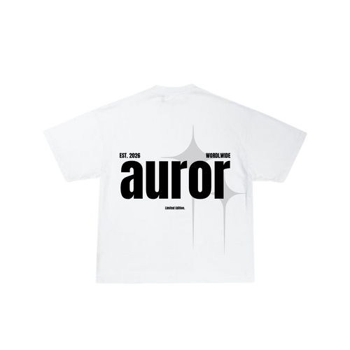 Camiseta Oversize "Auror Gallery" – Blanco