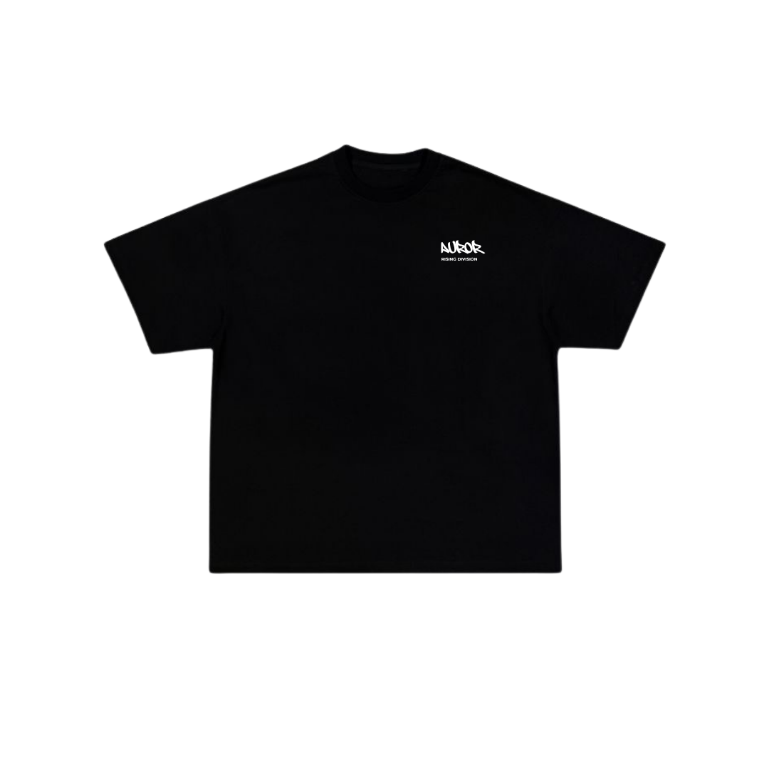 Camiseta Oversize Auror "Wallpiece" Negra