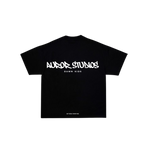 Camiseta Oversize Auror "Wallpiece" Negra
