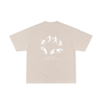 Camiseta Oversice "MOVE DIFFERENT" Marrón Arena.