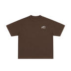 Camiseta Oversice "MOVE DIFFERENT" Marrón Arena.